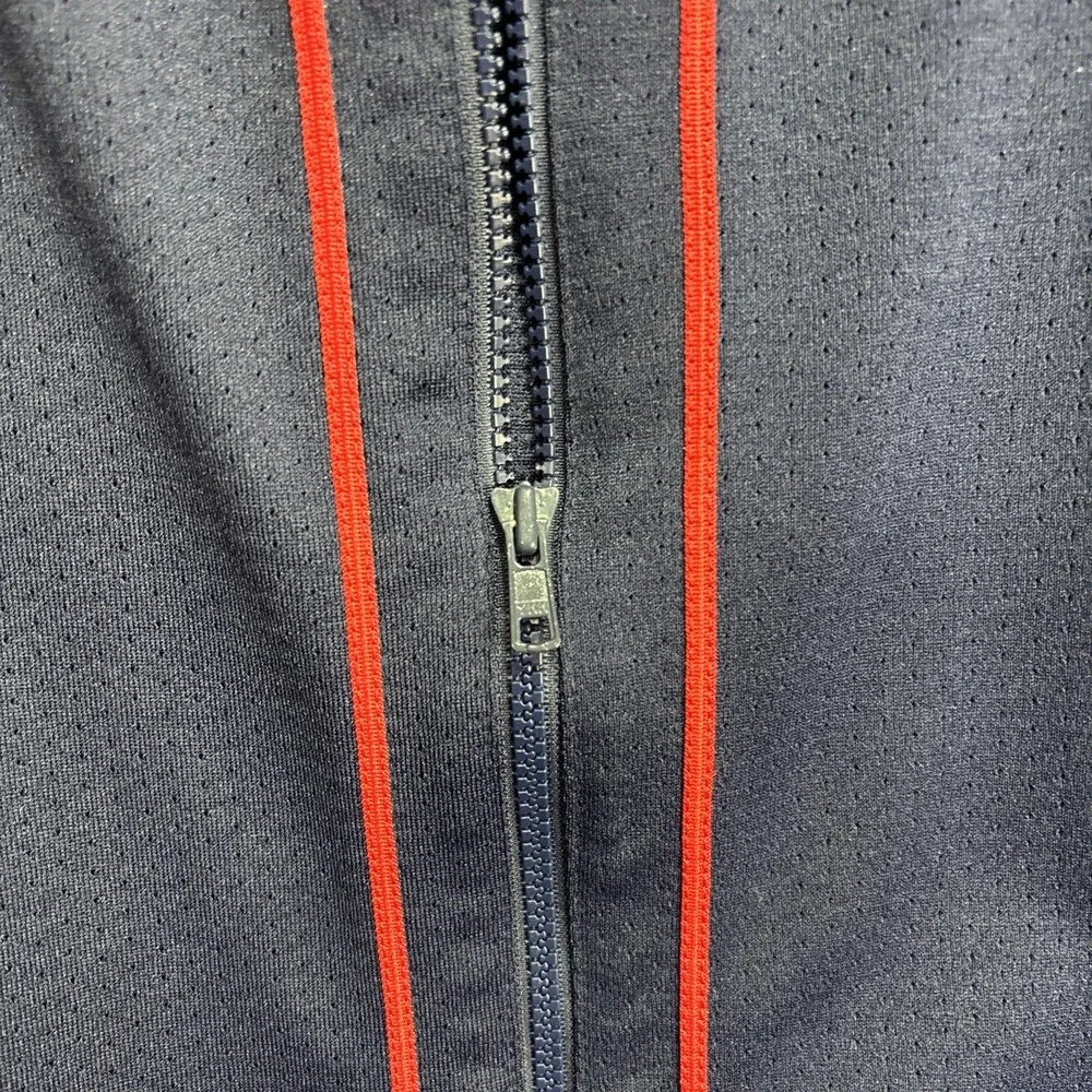 majestic genuine merchandise blue and red stripe zip up jersey Medium - Picture 5 of 8